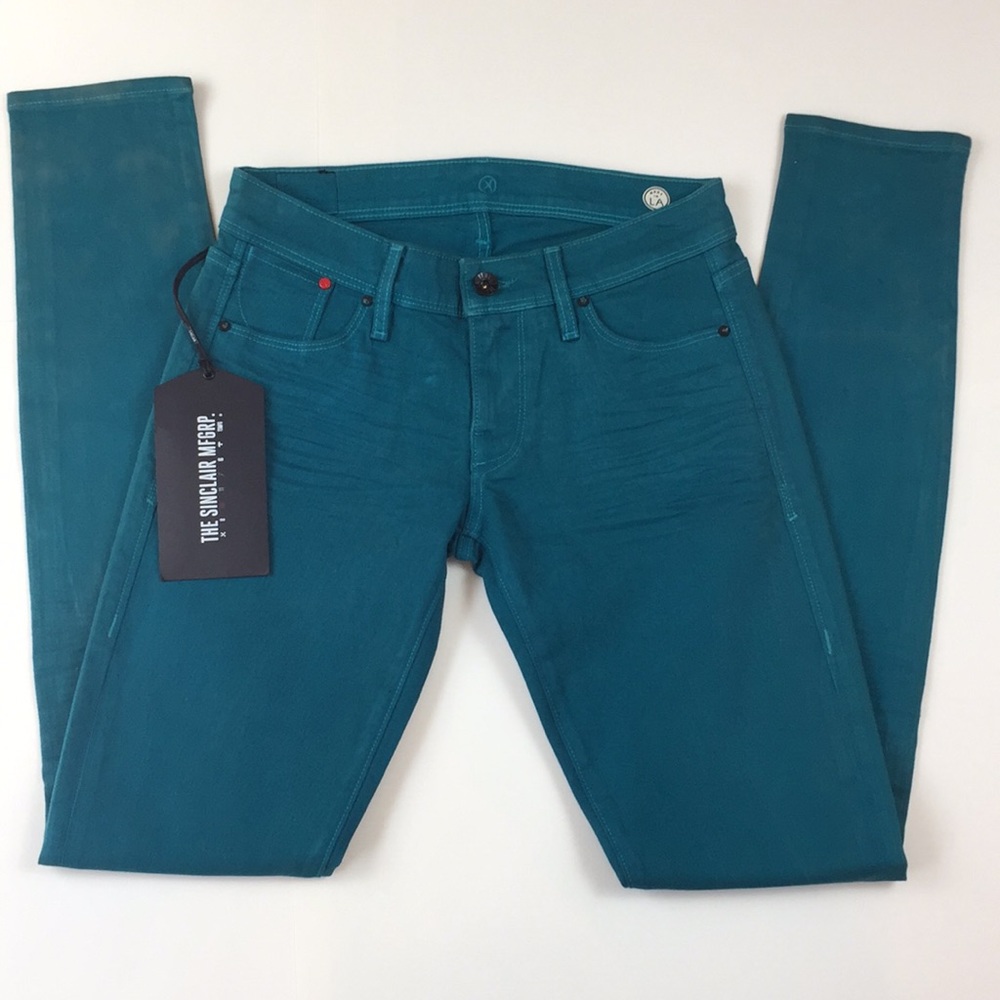 Sinclair Jeans Teal Skinny Leg, Size 26 x 31